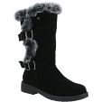 Hush Puppies Women's Megan Mid Calf Leather Boots - Black