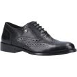 Hush Puppies Womens Natalie Leather Brogue Shoes - Black