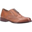 Hush Puppies Womens Natalie Leather Brogue Shoes - Tan