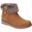 Hush Puppies Womens Penny Warm Lined Ankle Boot - Tan