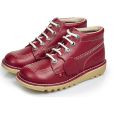 Kickers Womens Kick Hi Core Classic Ankle Boots - Red