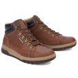 Mephisto Mens Pitt Leather Ankle Boots - Tobacco Brown