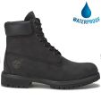 Timberland Mens 6 Inch Premium Black Classic Wide Fit Waterproof Boots - 10073 - Black
