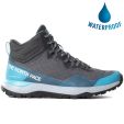 North Face Womens Activist Mid Futurelight Waterproof Walking Boots - Zinc Grey Maui Blue
