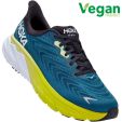Hoka One One Mens Arahi 6 WIDE FIT Road Running Shoes - Blue Graphite Blue Coral