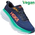 Hoka Womens Bondi 8 Wide Running Shoes - Outer Space Bellweather Blue