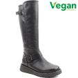 Heavenly Feet Womens Rubymae Tall Vegan Boots - Black