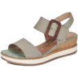 Remonte Womens D6453-52 Wedge Sandals - Green