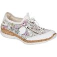 Rieker Womens N42V1 Shoes - Off White Floral