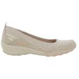 Skechers Womens Relaxed Fit Savvy Winsome Slip On Wedge Pumps - Natural
