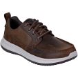 Skechers Mens Delson Elmino Lace Up Shoes - Dark Brown