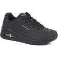 Skechers Womens Uno Stand On Air Trainers - Black Black