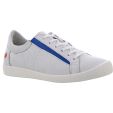 Softinos by Fly London Womens Iddy Trainers - White Blue Elastic