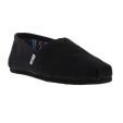 TOMS Mens Classic Alpargata Slip On Espadrille Shoes - Black on Black