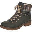 Rieker Womens Hiker Water Resistant Ankle Boots - Green Forest