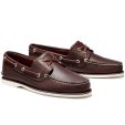 Timberland Mens Classic Boat Shoes - Dark Brown White - 74035