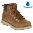 Caterpillar Mens Cat Sire Waterproof Wide Fit Ankle Boots - Brown Sugar