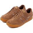 Gola Mens Harrier Classics Suede Trainers Shoes - Tobacco Brown