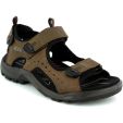 Ecco Shoes Mens Offroad Leather Walking Sandals - Nutmeg Brown