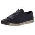 Softinos by Fly London Womens Isla Soft Leather Trainers Shoes - Anthracite