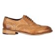 London Brogues Men's Gatsby WIDE Shoes - Tan
