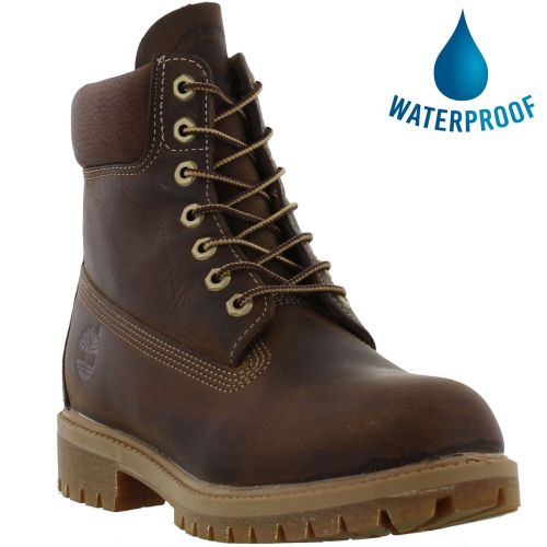 nitrógeno Típico Departamento Timberland Mens 6 Inch Premium Waterproof Boots - 27097 -Brown