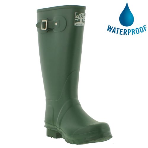 Classic Hunter Green or Navy Blue Woodland Wellingtons Wellies Boots Wide Calf