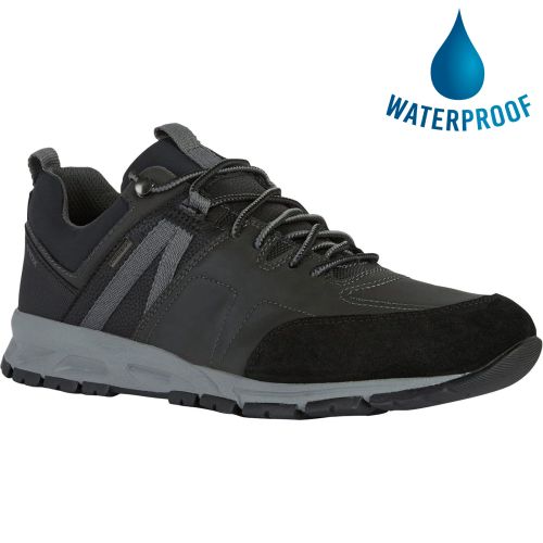 Geox Mens Delray Amphibiox Waterproof Walking - Black
