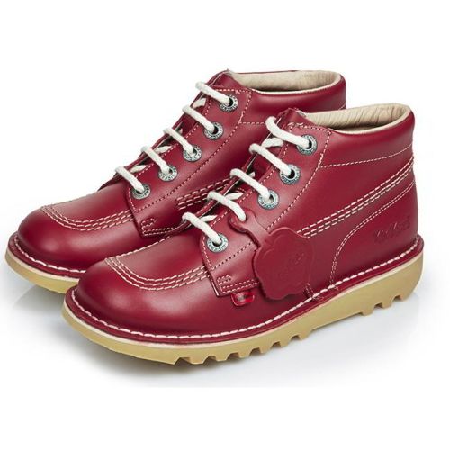 Kickers Kids Hi Classic Ankle Boots Red