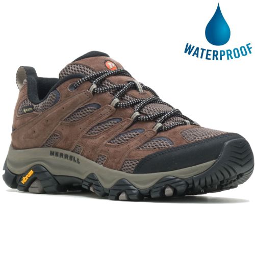 hektar peber Had Merrell Mens Moab 3 GTX Waterproof Walking Shoes - Bracken