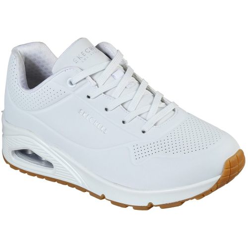 Skechers Womens Uno Stand Air Trainers - White