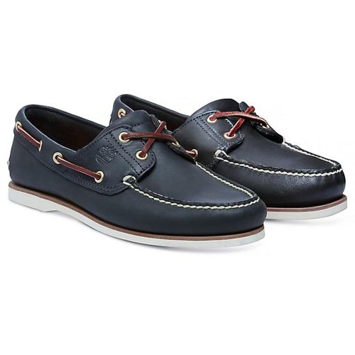 Mens Shoes Slip-on shoes Boat and deck shoes Timberland Leather Classic Boat Shoes in Blue for Men 