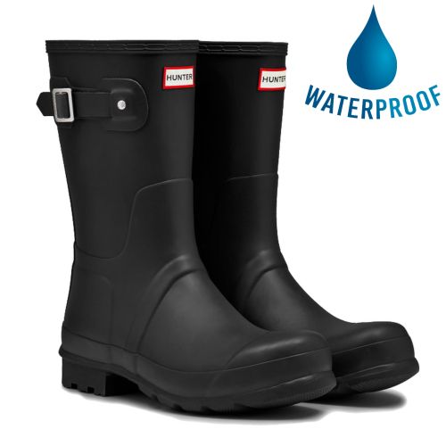 Hunter Wellington Boots Wellies Mens Norris Neo Adjustable Black Size 11 Eu45/46 