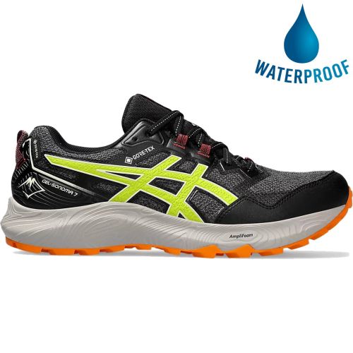 Asics Mens Sonoma 7 Waterproof Trail Running Shoes - Graphite Neon Lime