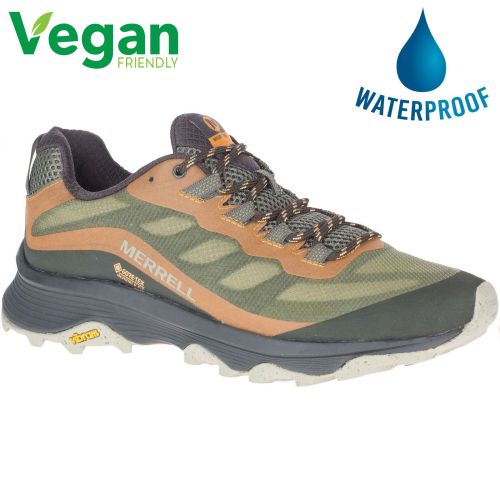 Merrell Mens Moab Speed Vegan Waterproof Walking Shoe - Lichen