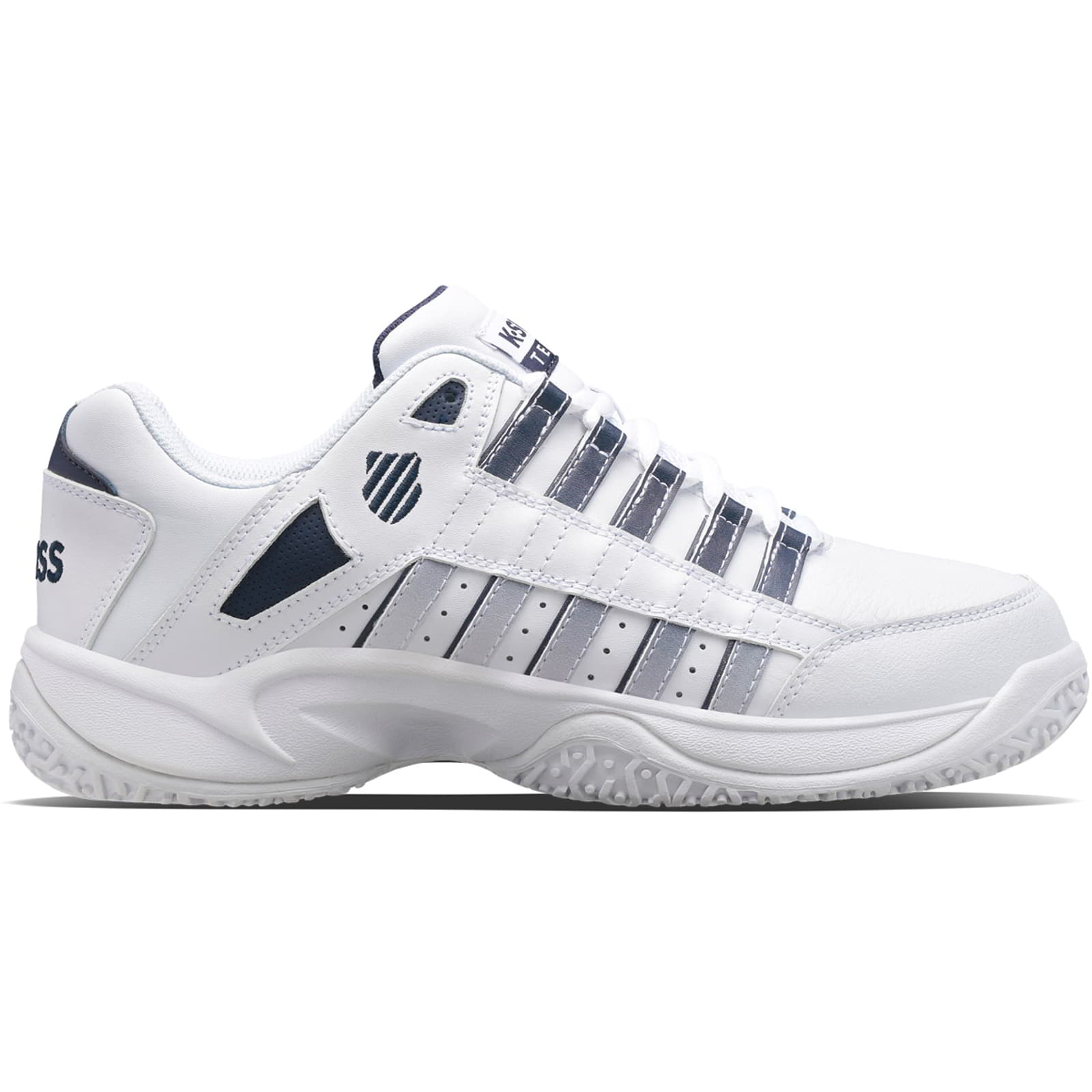 K-Swiss Men's Court Prestir Omni Tennis Shoes - White Navy