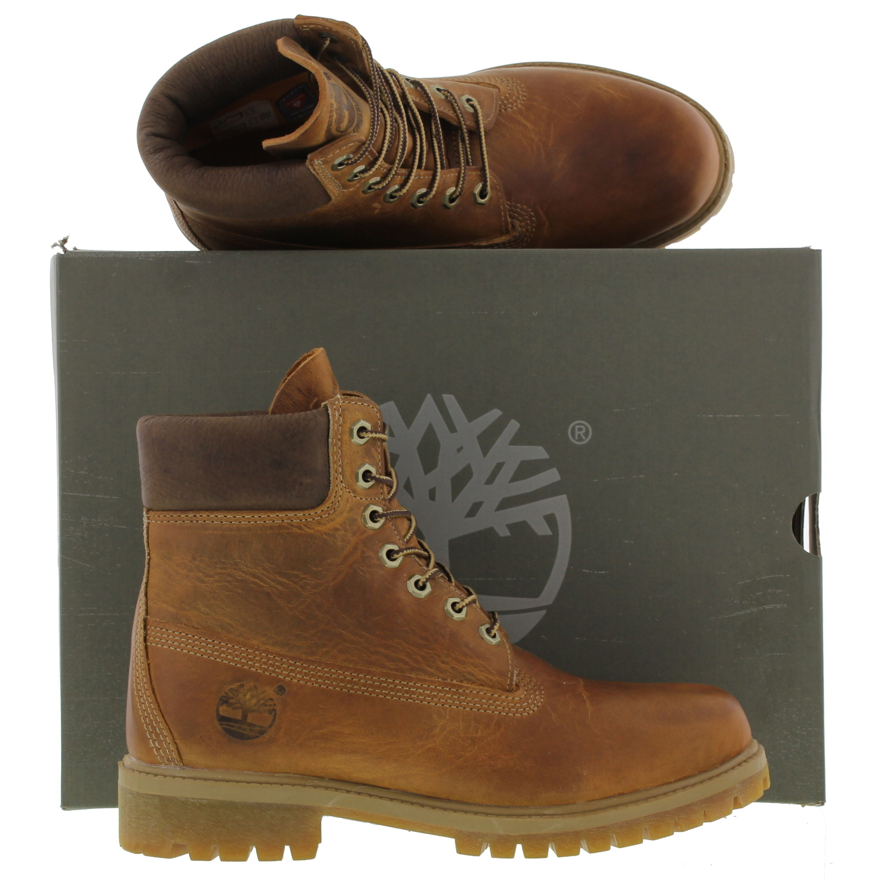 Timberland Mens 6 Inch Premium Waterproof Boots - 27094 Burnt Orange 2951