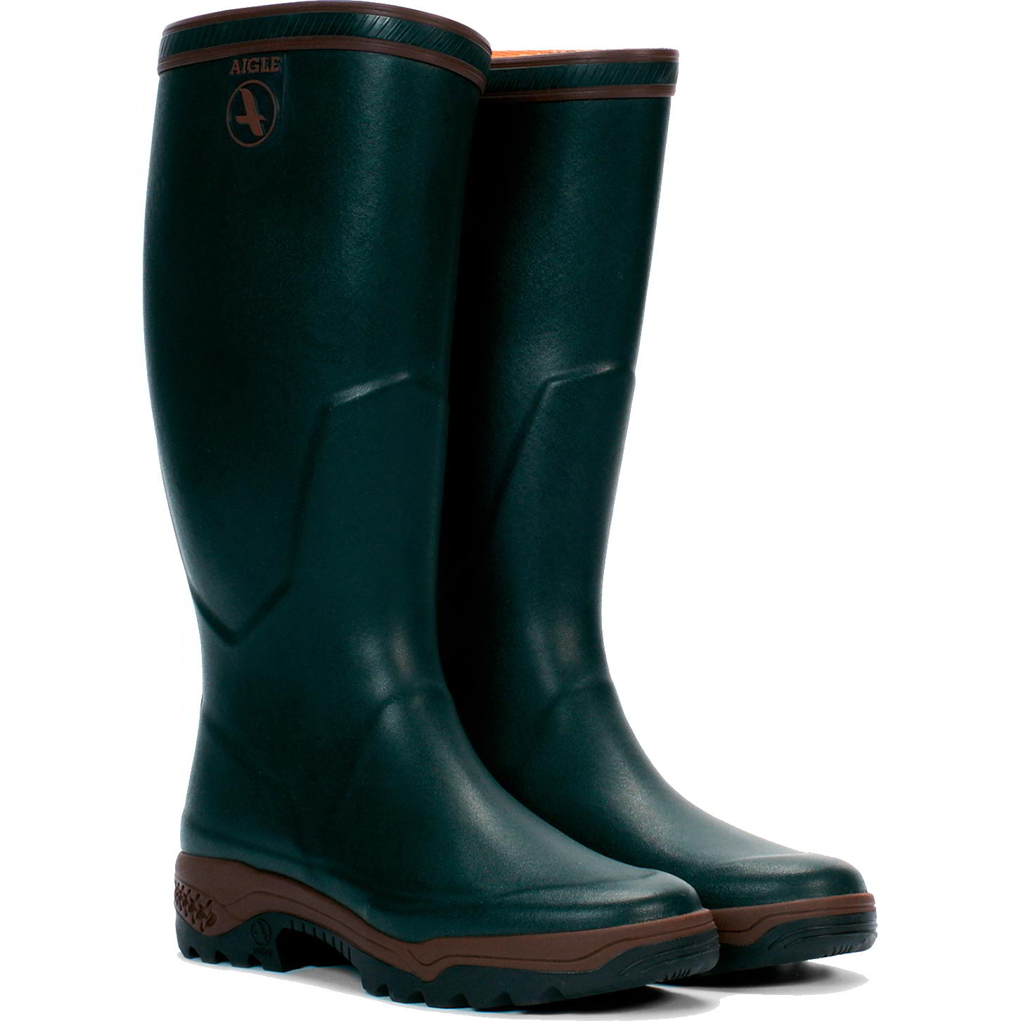 Aigle Parcours 2 Mens Womens Wellies Rain Boots - Bronze Green 2951