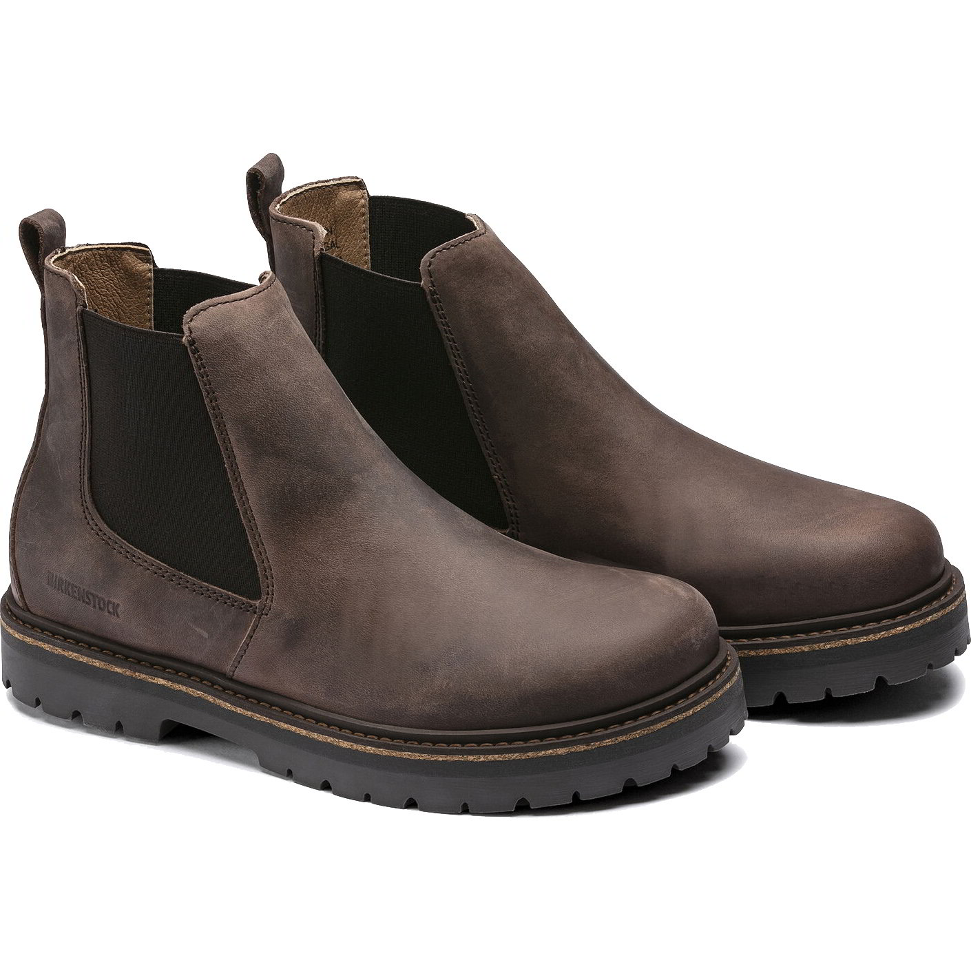 Birkenstock Unisex Stalon Chelsea Boots - Mocca Nubuck Leather Mens 2951