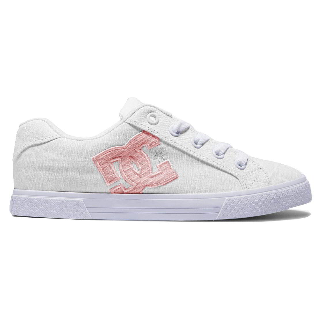 DC Womens Chelsea Skate Shoes Trainers White Pink - UK 6 2951