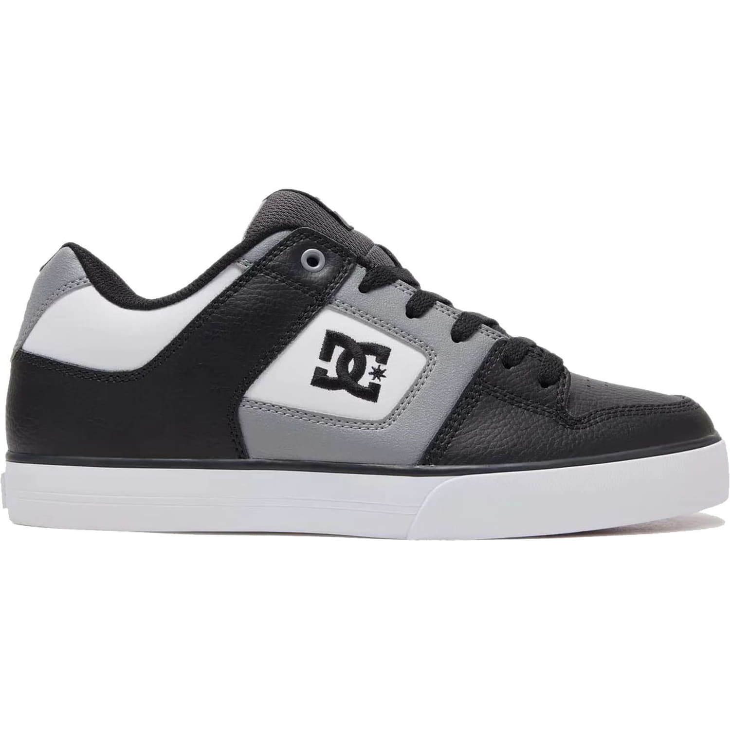 DC Mens Pure Skate Shoes - White Grey 2951