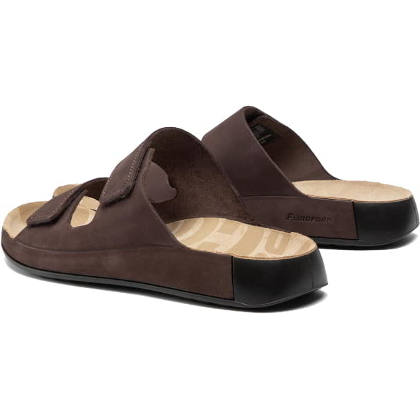 Ecco Shoes Mens 2nd Cozmo Adjustable Slide Sandals - UK 11.5 / EU 46 Brown 2951