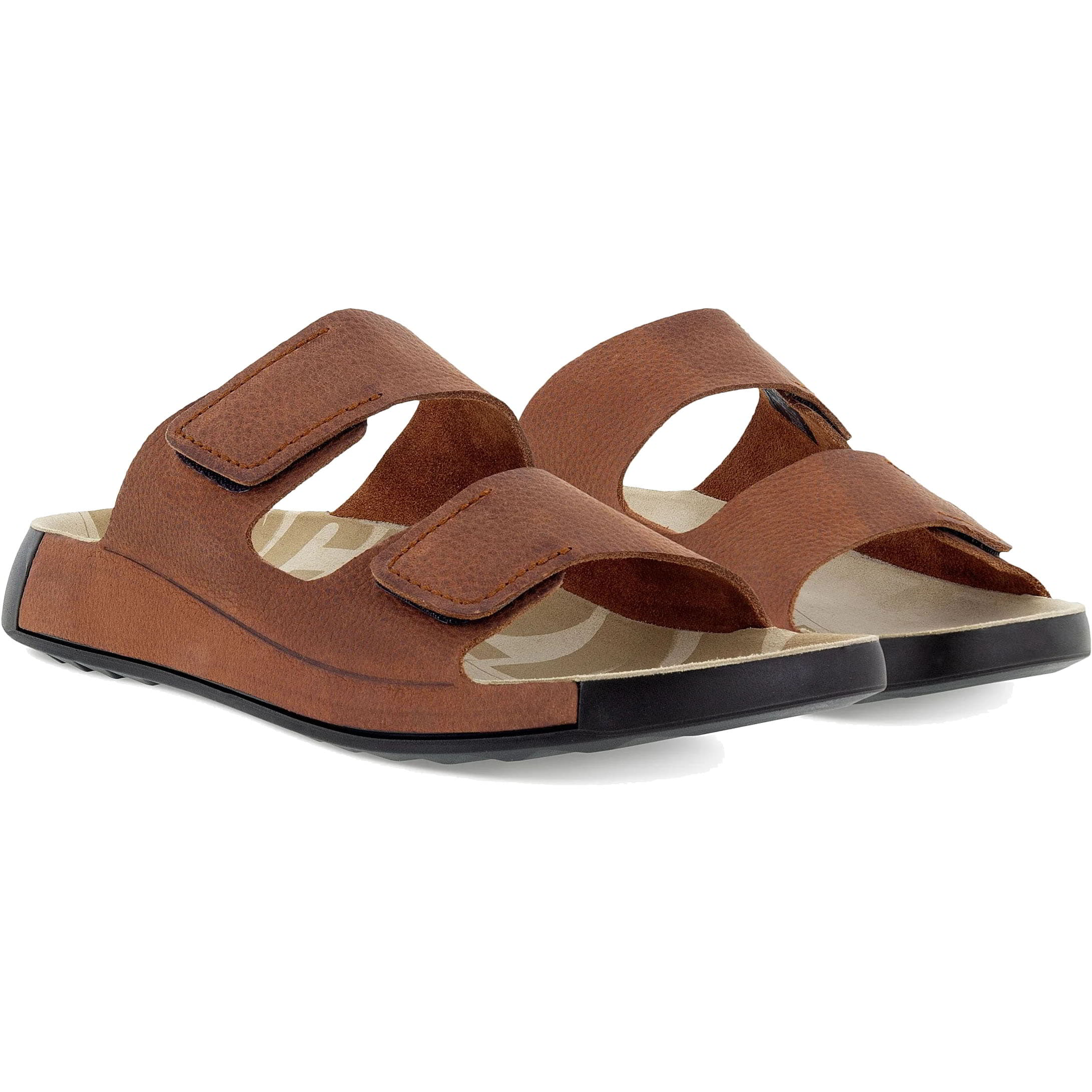 Ecco Shoes Mens 2nd Cozmo Adjustable Slide Sandals - UK 9/9.5 / EU 43 Brown 2951