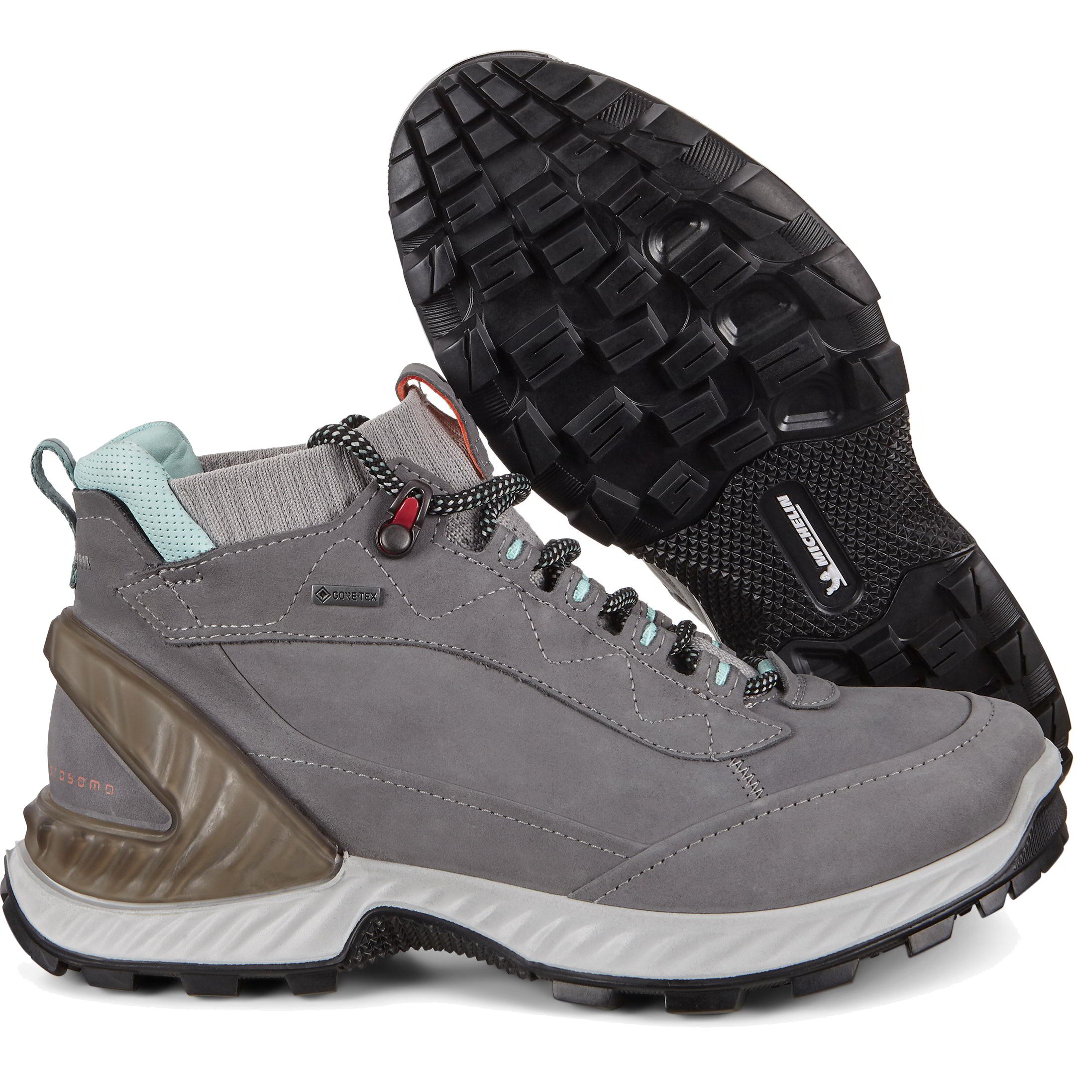 Ecco Shoes Womens Exohike GTX Waterproof Walking Boots - Titanium Concrete 2951