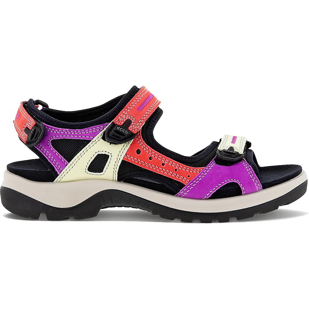 Ecco Shoes Womens Offroad Leather Walking Sandals - Multicolour Hibiscus 2951