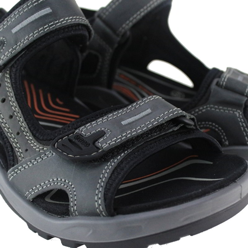 Ecco Shoes Mens Offroad Leather Walking Sandals - Marine 2951