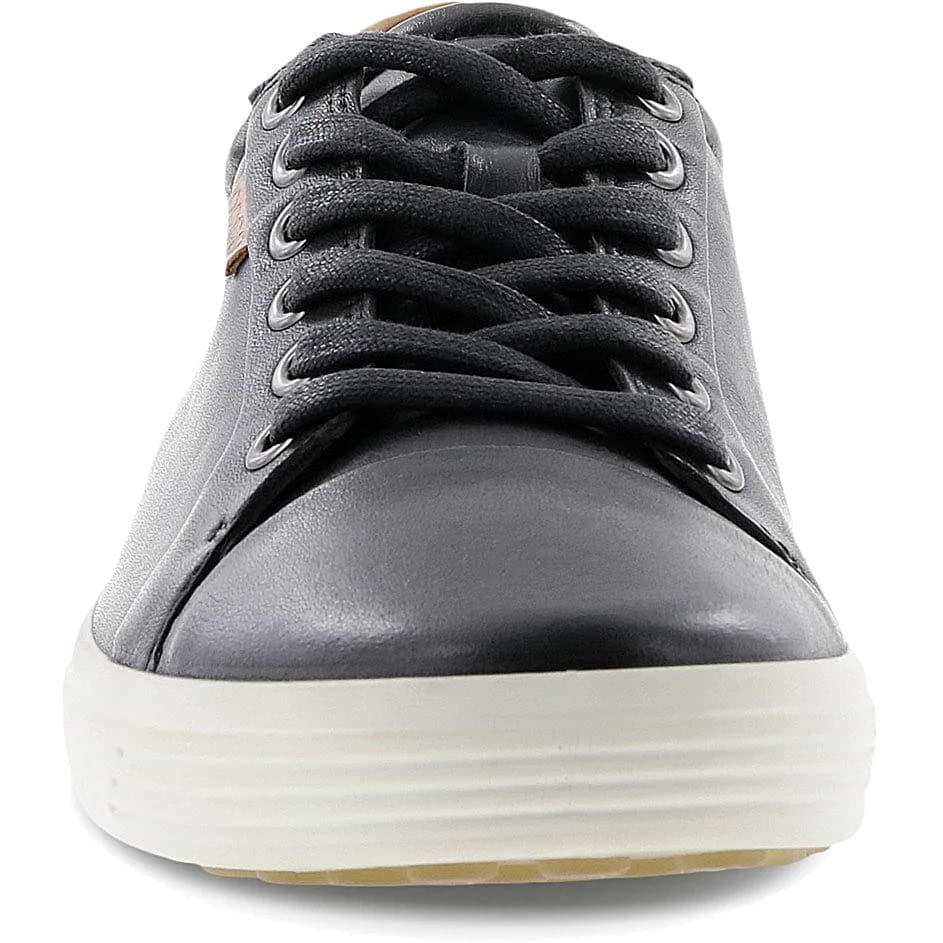 Ecco Womens Soft 7 Leather Trainers - Black 2951