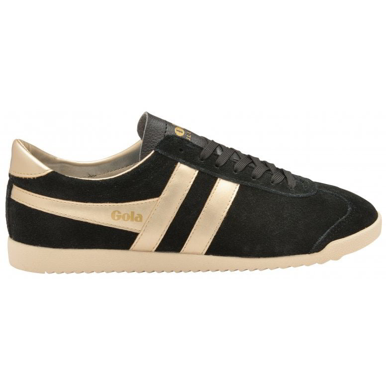 Gola Womens Bullet Pearl Classics Suede Trainers Shoes - Black 2951