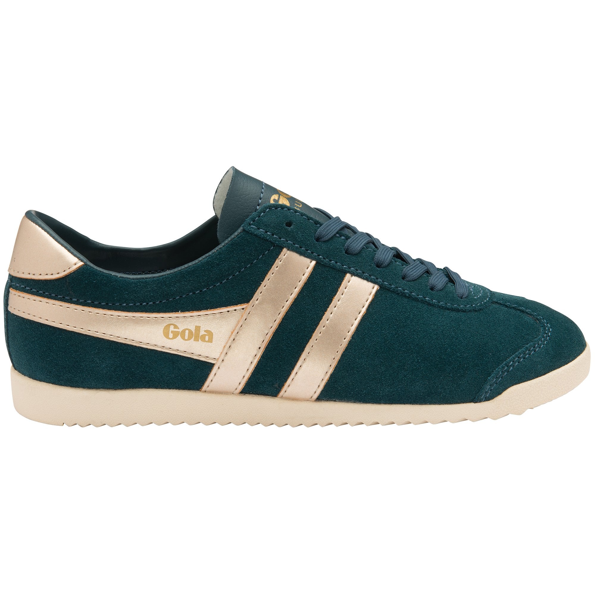 Gola Womens Bullet Pearl Classics Suede Trainers Shoes - Dark Teal 2951