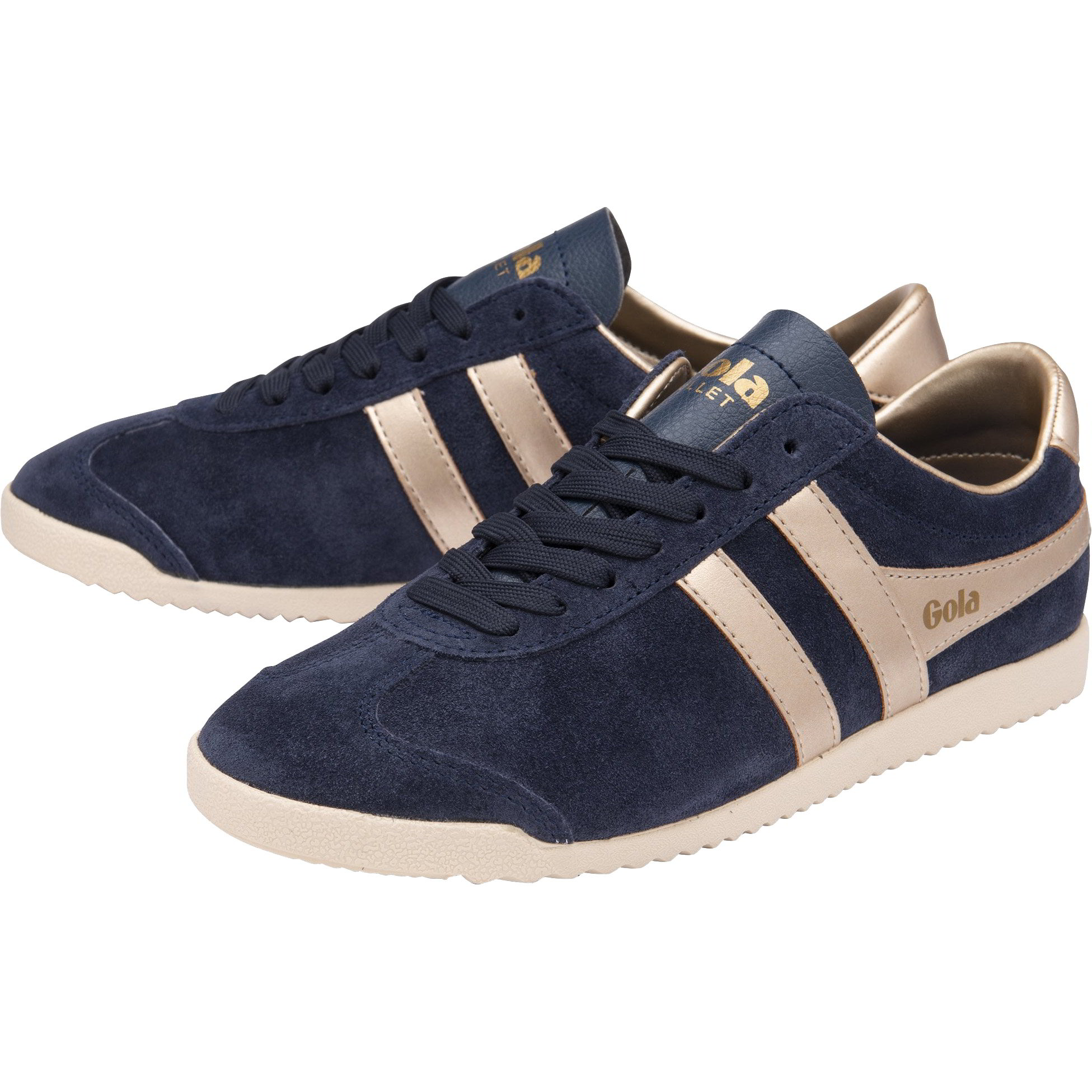 Gola Womens Bullet Pearl Trainers - Navy Gold 2951